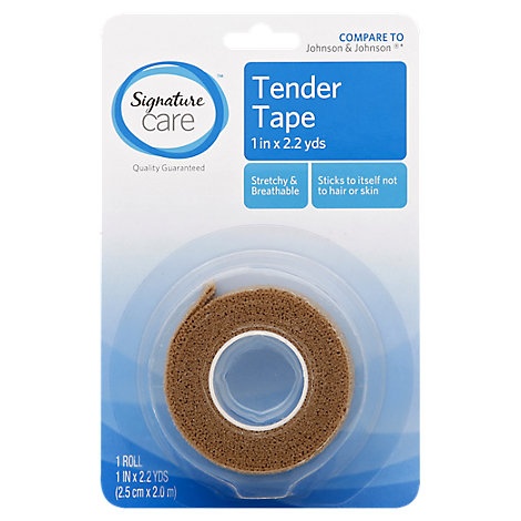 slide 1 of 1, Signature Care Tender Tape 1In X 2.2Yds - Each, 1 ct