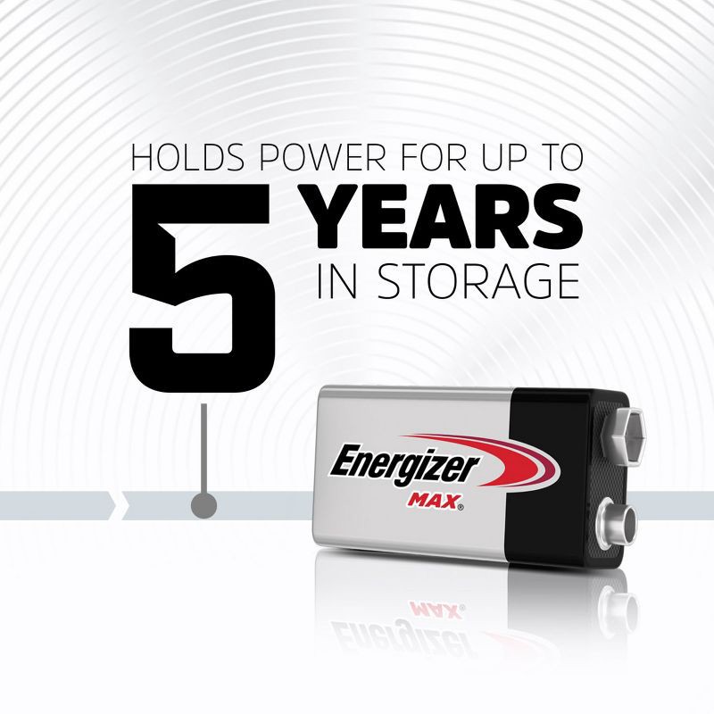 slide 8 of 10, Energizer Max 9V Batteries - 2pk Alkaline Battery, 2 ct