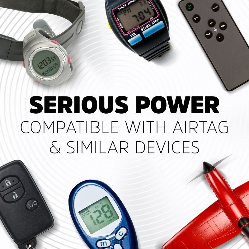 slide 5 of 9, Energizer 2032 Batteries 2pk - Lithium Coin Battery: Household, Silver, Single-Use, 2 ct