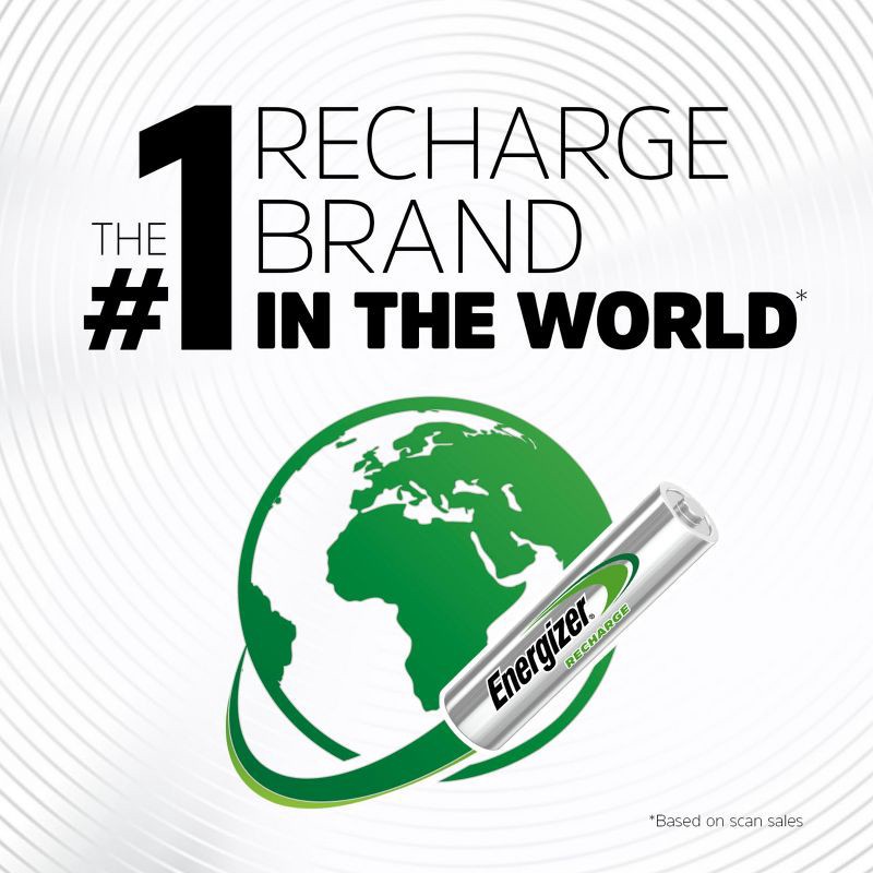 slide 8 of 9, Energizer 4pk Rechargeable Power Plus AAA Batteries, 4 ct