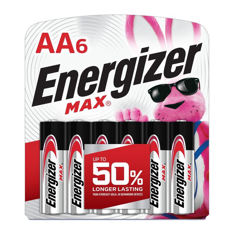 slide 1 of 9, Energizer Max AA Batteries - 6pk Alkaline Battery, 6 ct