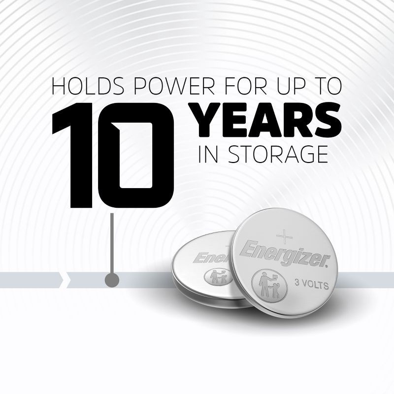slide 8 of 11, Energizer 2016 Batteries 2pk - Lithium Coin Battery: 3V, 90mAh Capacity, 2 ct