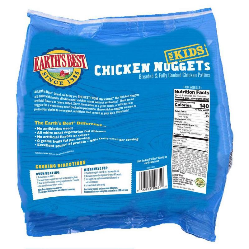 slide 2 of 3, Earth's Best All Natural Baked Frozen Chicken Nuggets for Kids Family Size - 16oz, 16 oz