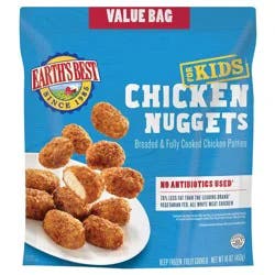 Earth's Best All Natural Baked Frozen Chicken Nuggets for Kids Family Size - 16oz