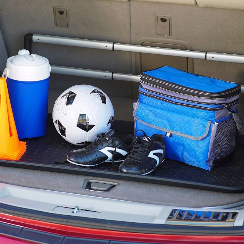 slide 4 of 7, 1'2"x2'6" Boot Tray Black - Mohawk: Waterproof Shoe Mat for Entryway, Indoor & Outdoor Use, Solid Rectangle Design, 1 ct