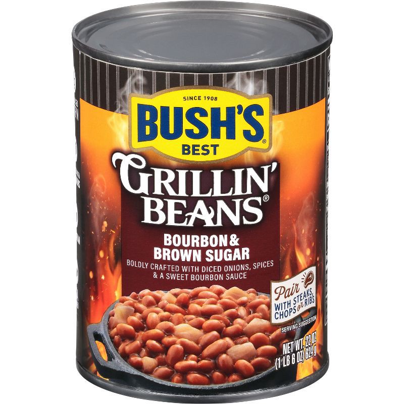 slide 6 of 7, Bush's Gluten Free Bourbon and Brown Sugar Grillin' Beans - 22oz, 22 oz