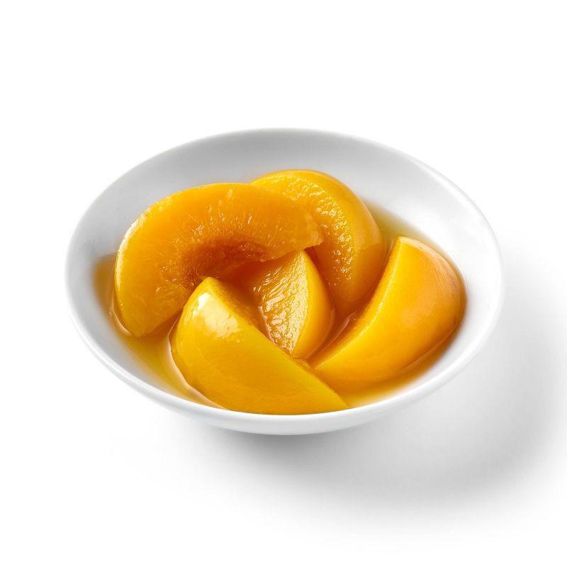 slide 2 of 3, Sliced Peaches in 100% Juice 14.5oz - Market Pantry™, 14.5 oz