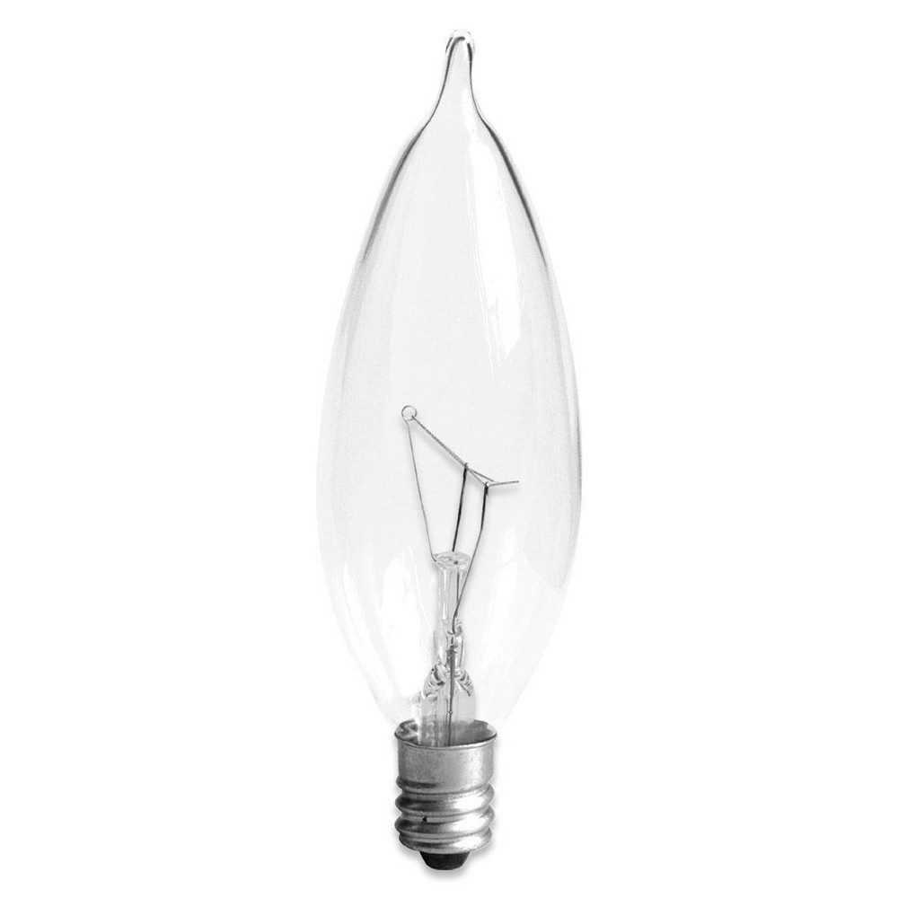 slide 2 of 3, GE Household Lighting GE 4pk 60W Long Life Incandescent Chandelier Light Bulb White, 4 ct