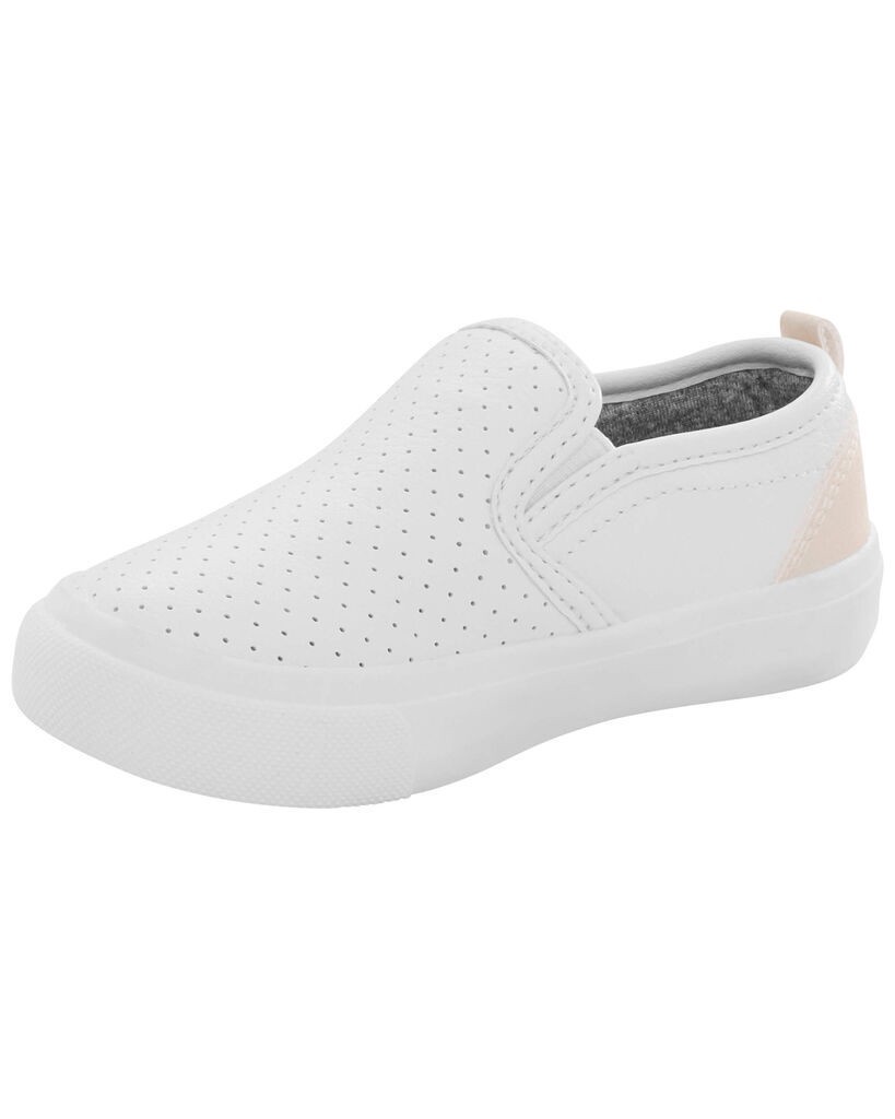 slide 2 of 6, Carter's Toddler Slip-On Casual Shoes White 6, 1 ct