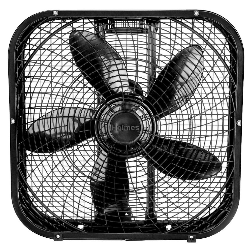 slide 3 of 3, 20" 3-Speed Box Fan Black - Holmes, 1 ct