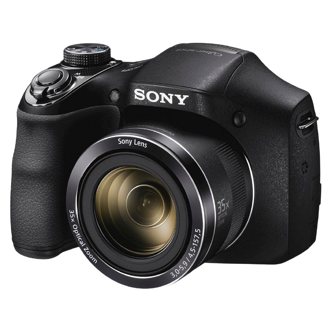 slide 1 of 6, Sony DSCH300/B 20MP Digital Camera with 35X Optical Zoom - Black, 1 ct