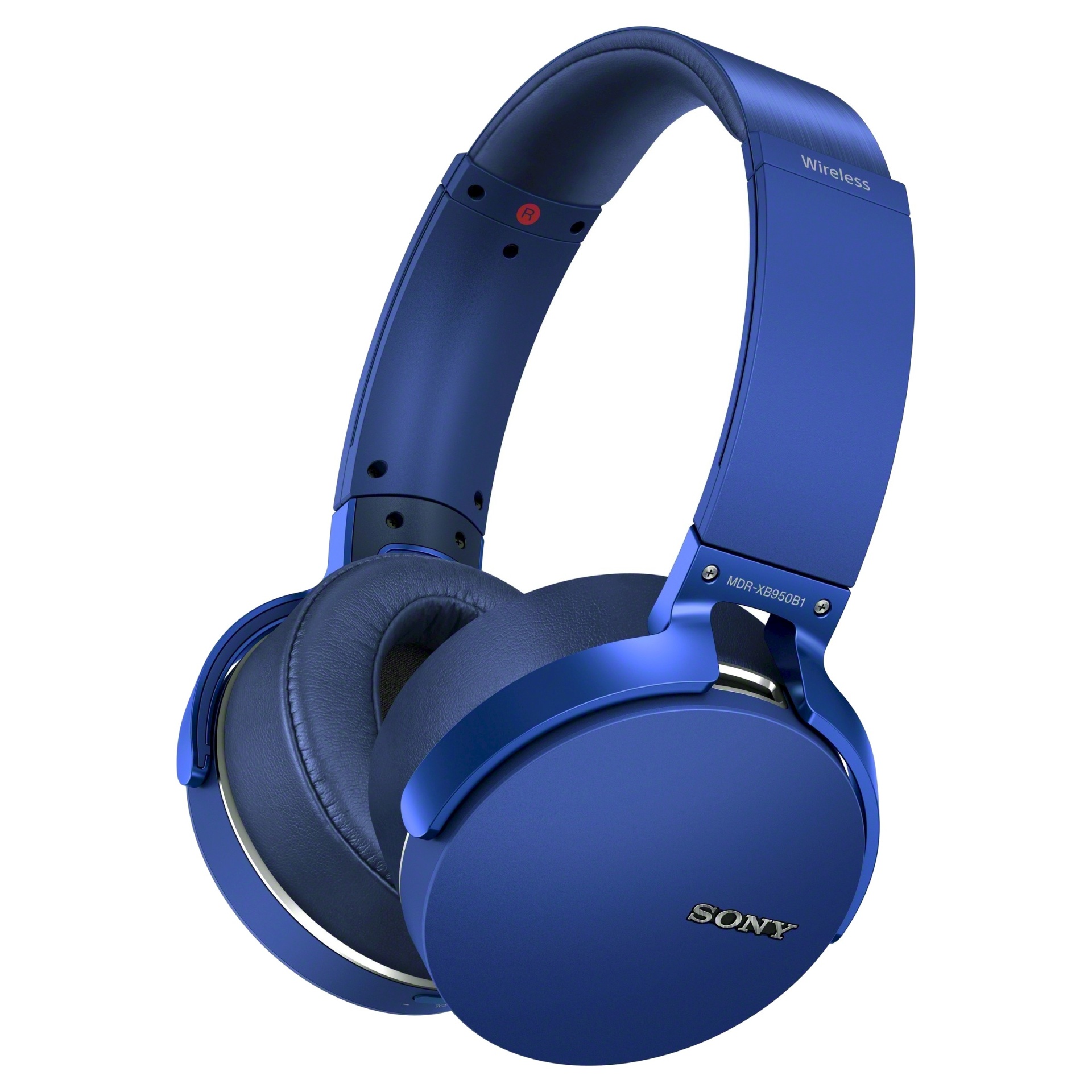 slide 1 of 1, Sony Extra Bass Around Ear Wireless Headphone - Blue, 1 ct