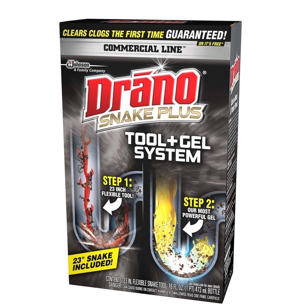 Drano Snake Plus Tool + Gel System, 16 oz 