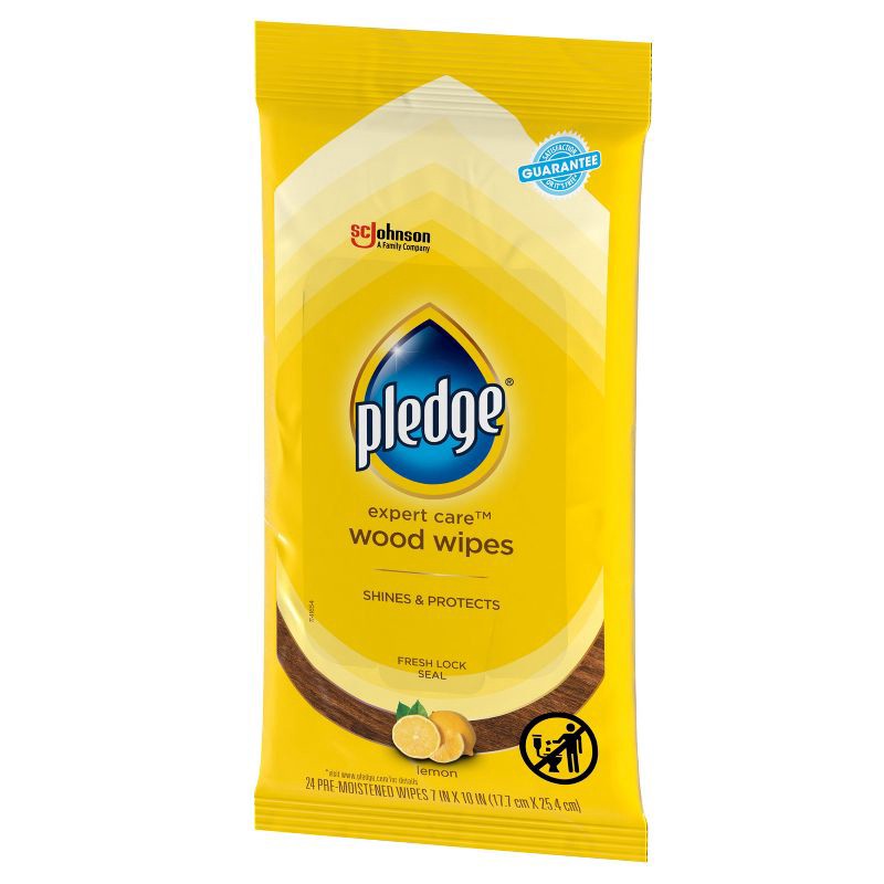 slide 12 of 13, Pledge Multisurface Enhancing Wipes - Lemon - 24ct, 24 ct