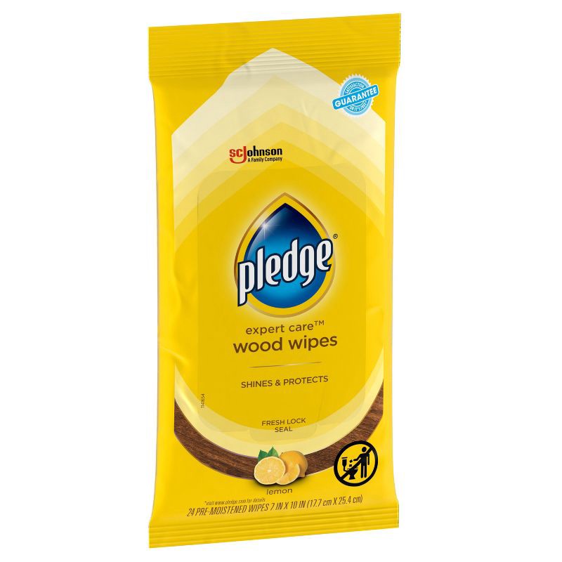 slide 13 of 13, Pledge Multisurface Enhancing Wipes - Lemon - 24ct, 24 ct