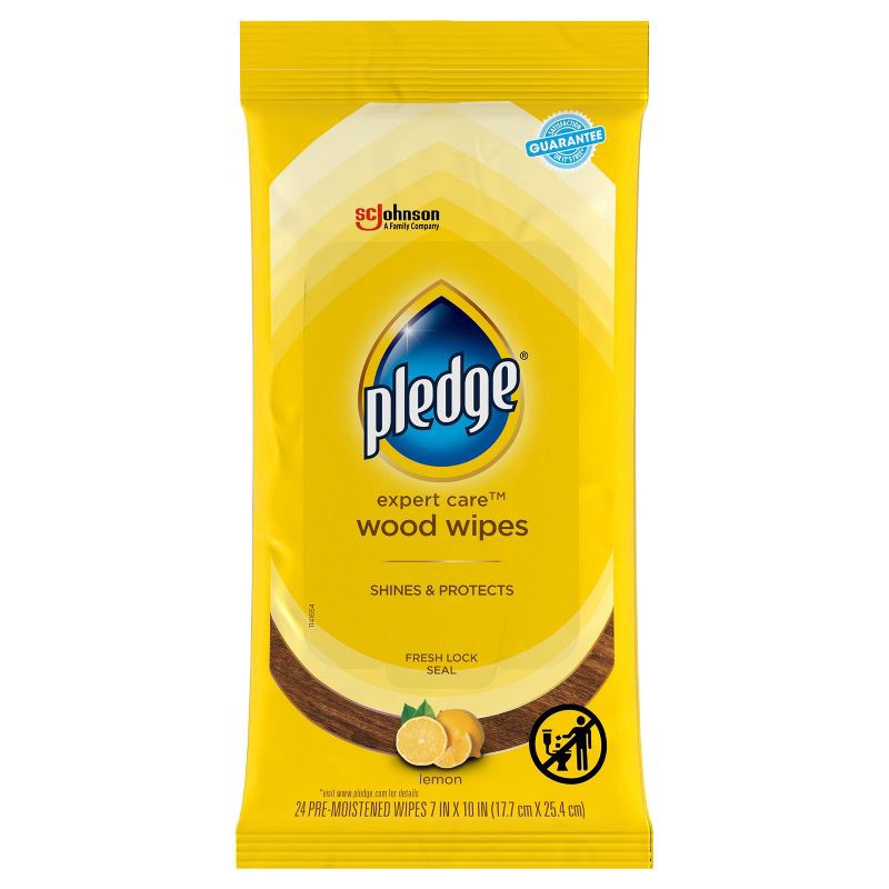 slide 4 of 13, Pledge Multisurface Enhancing Wipes - Lemon - 24ct, 24 ct