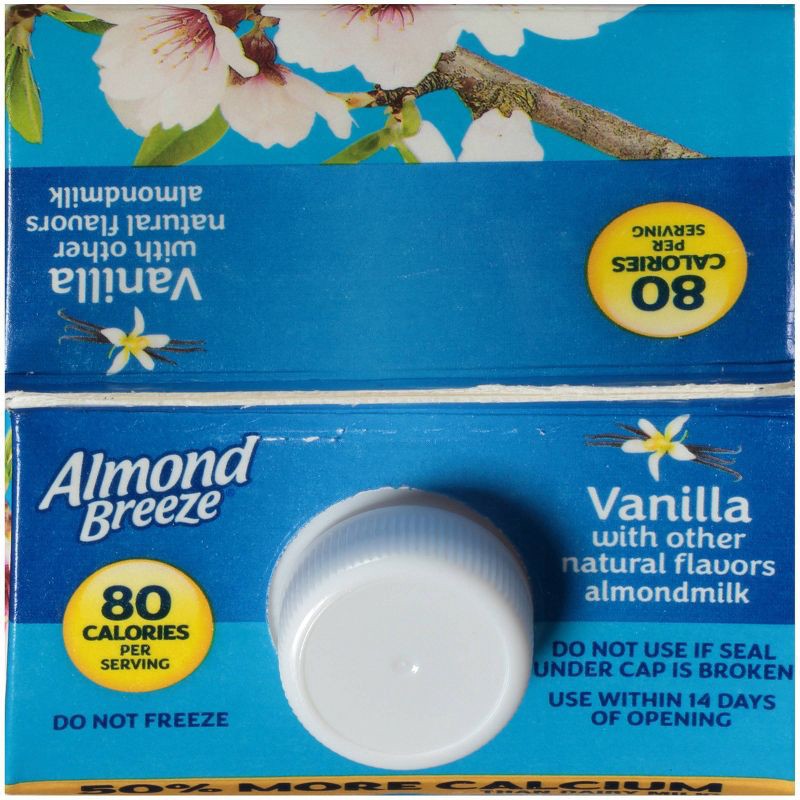 slide 7 of 7, Almond Breeze Vanilla Almond Milk - 0.5gal, 1/2 gal