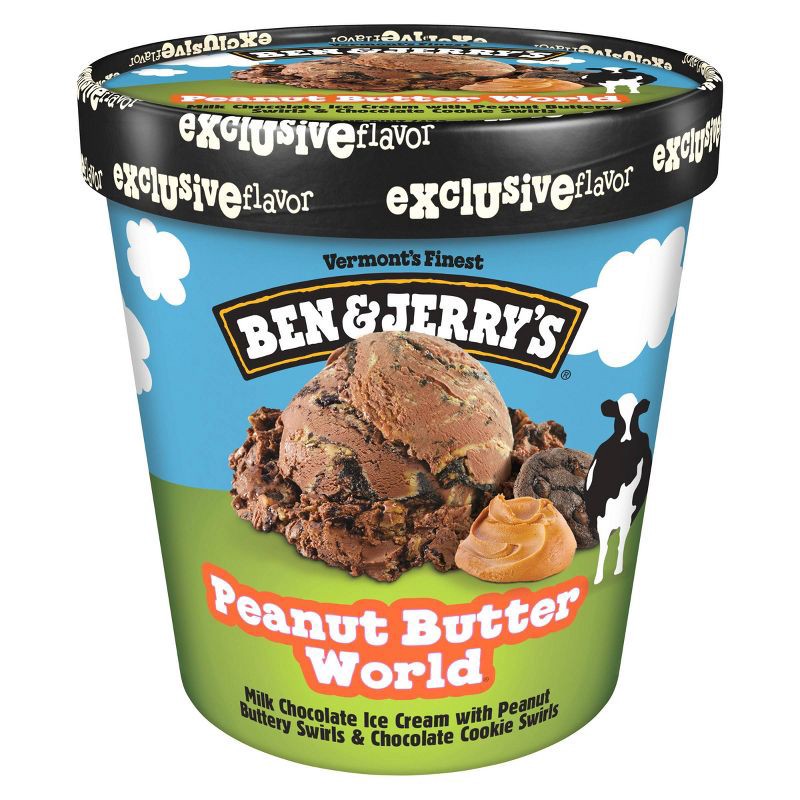 slide 1 of 7, Ben & Jerry's Peanut Butter World Chocolate Ice Cream - 16oz, 16 oz