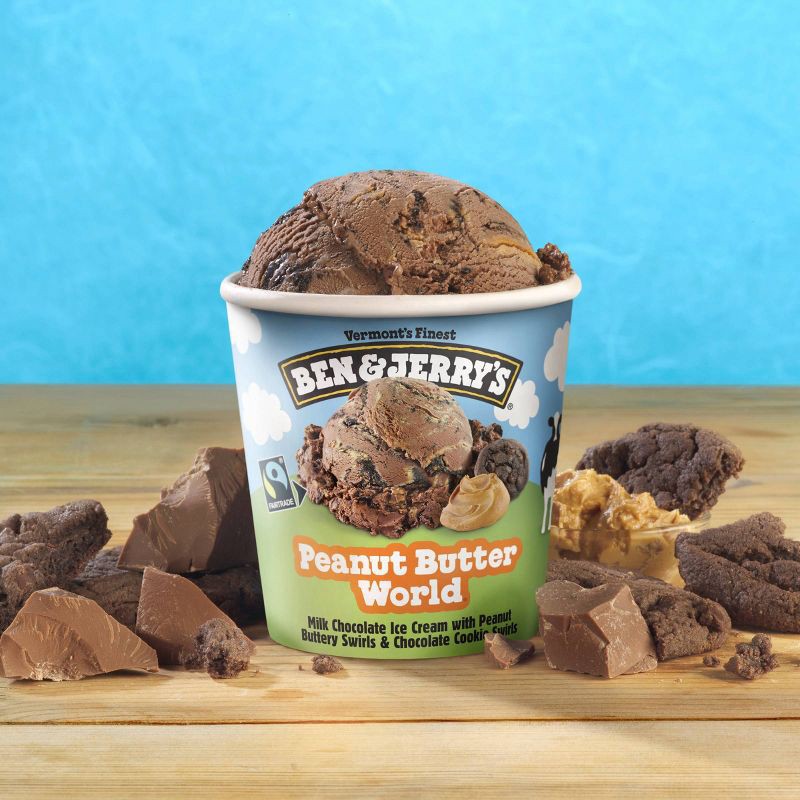 slide 5 of 7, Ben & Jerry's Peanut Butter World Chocolate Ice Cream - 16oz, 16 oz