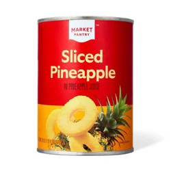 Sliced Pineapple in 100% Juice 20oz - Market Pantry™