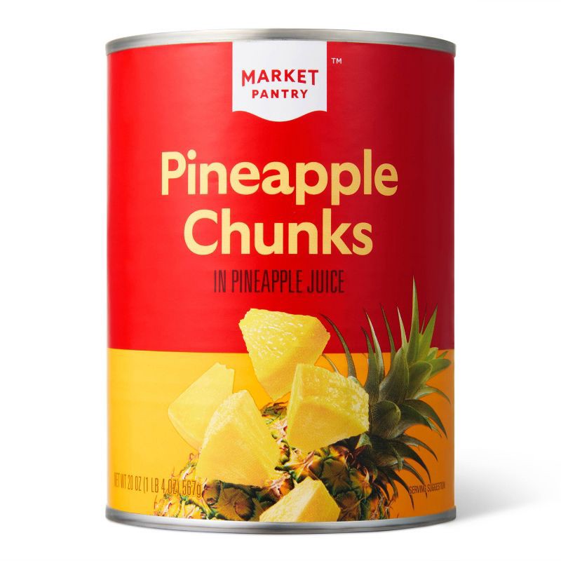 slide 1 of 2, Chunky Pineapple 20oz - Market Pantry™, 20 oz