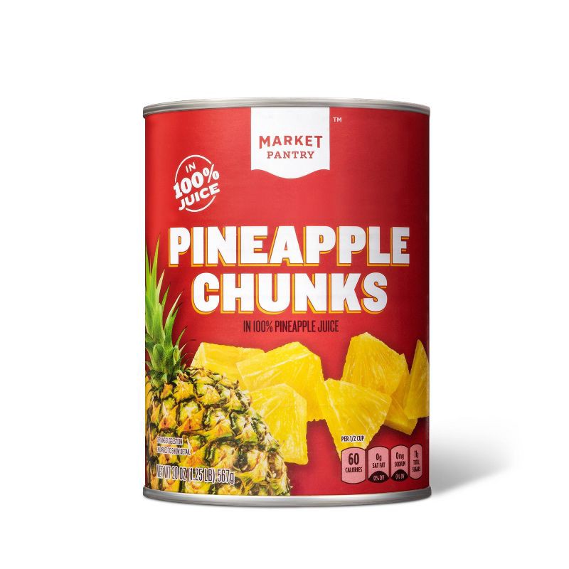 slide 1 of 2, Chunky Pineapple 20oz - Market Pantry™, 20 oz