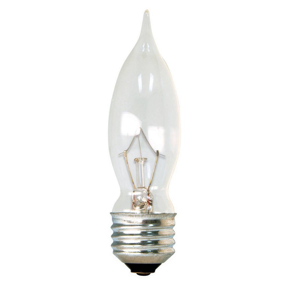 slide 3 of 5, GE Household Lighting GE 40W 4pk CAM Long Life Incandescent Chandelier Light Bulb White, 4 ct