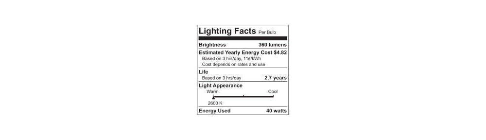 slide 2 of 5, GE Household Lighting GE 40W 4pk CAM Long Life Incandescent Chandelier Light Bulb White, 4 ct