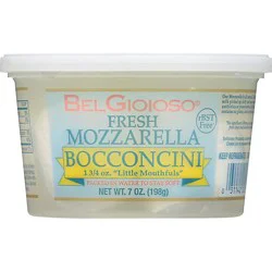 Belgioioso Fresh Mozzarella Cheese Bocconcini Cup - 7 Oz