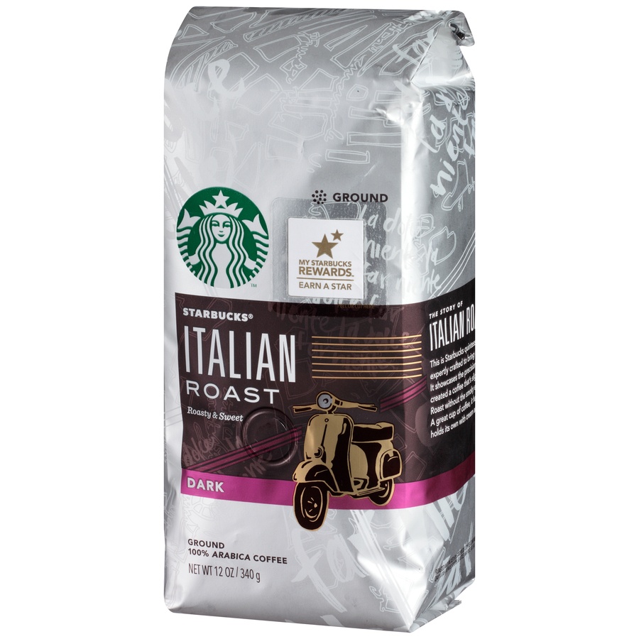 Starbucks Ground Coffee—dark Roast Coffee—italian Roast—100 Arabica—1 Bag 12 Oz 12 Oz Shipt 1977