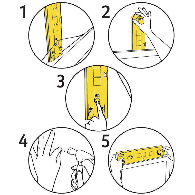 slide 5 of 9, Under the Roof Decorating Hang & Level The Picture Hanging Tool, 1 ct