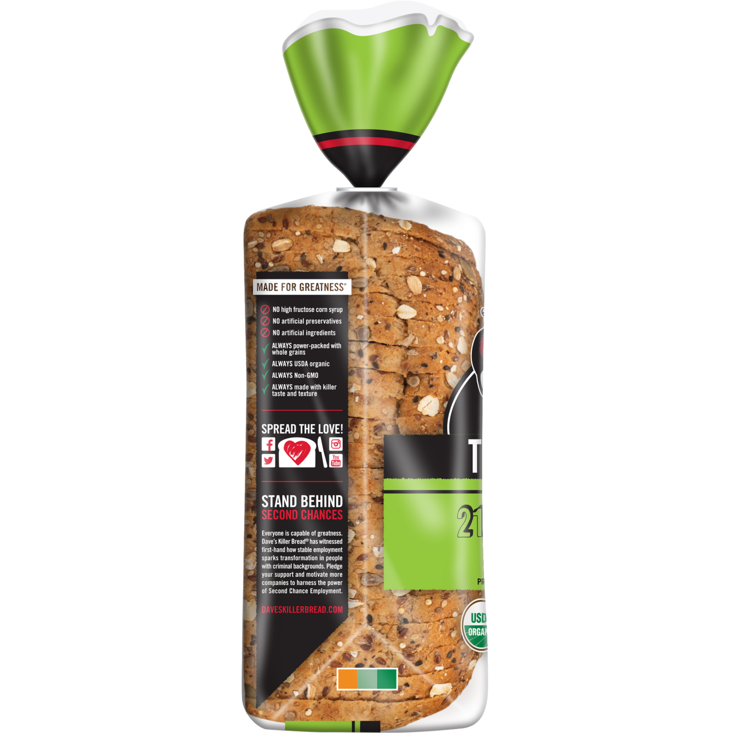 slide 2 of 3, Dave's Killer Bread Bread, Organic, Thin-Sliced, 20.5 oz