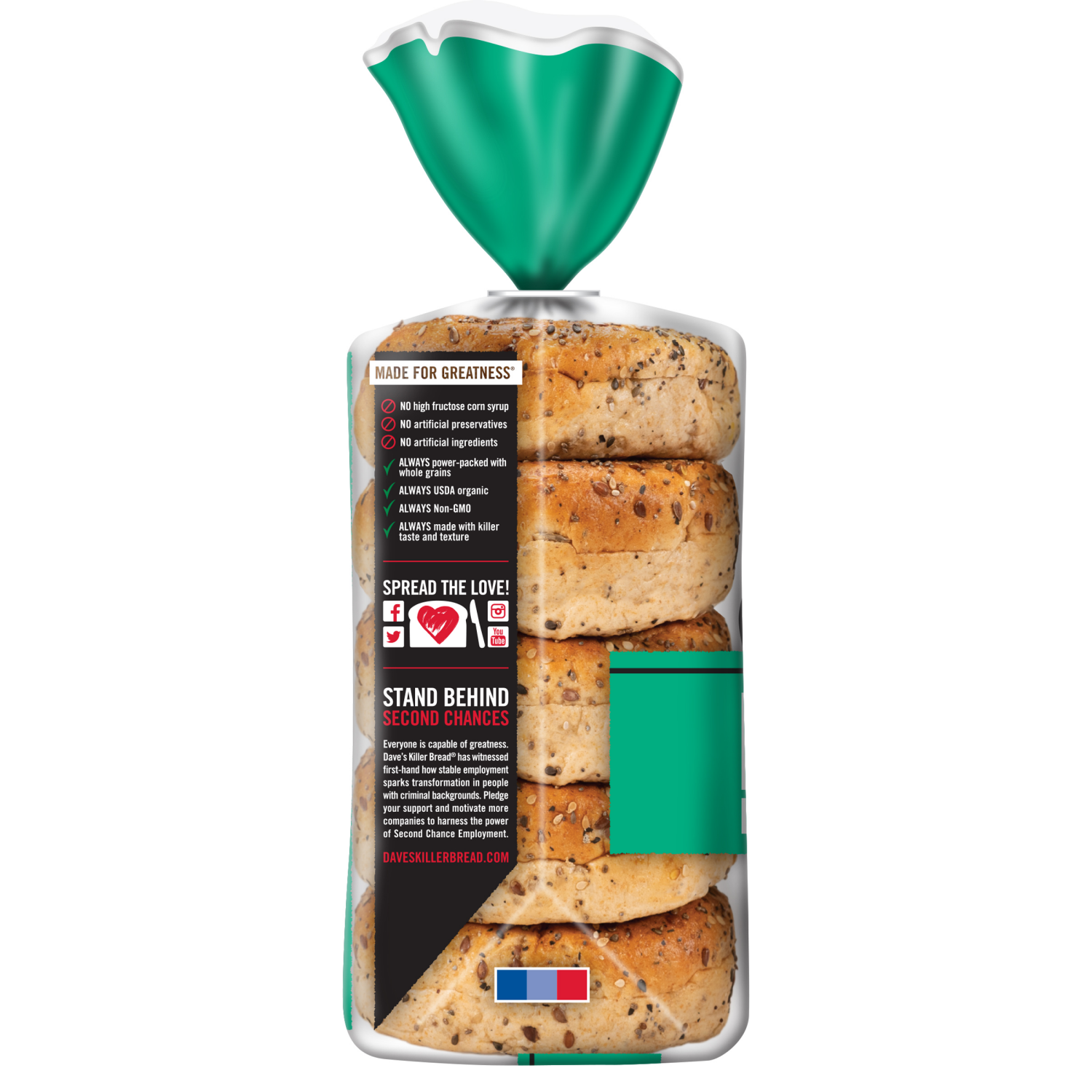 slide 2 of 5, Dave's Killer Bread Bagels, Organic, 16.75 oz