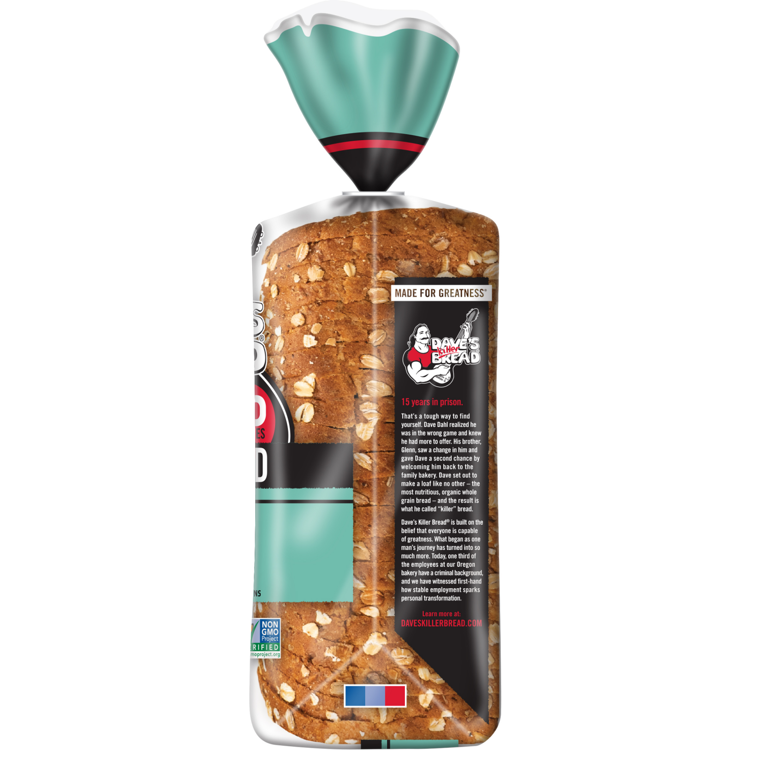 slide 3 of 5, Dave's Killer Bread Bread, Organic, Sprouted Whole Grains, Thin-Sliced, 20.5 oz