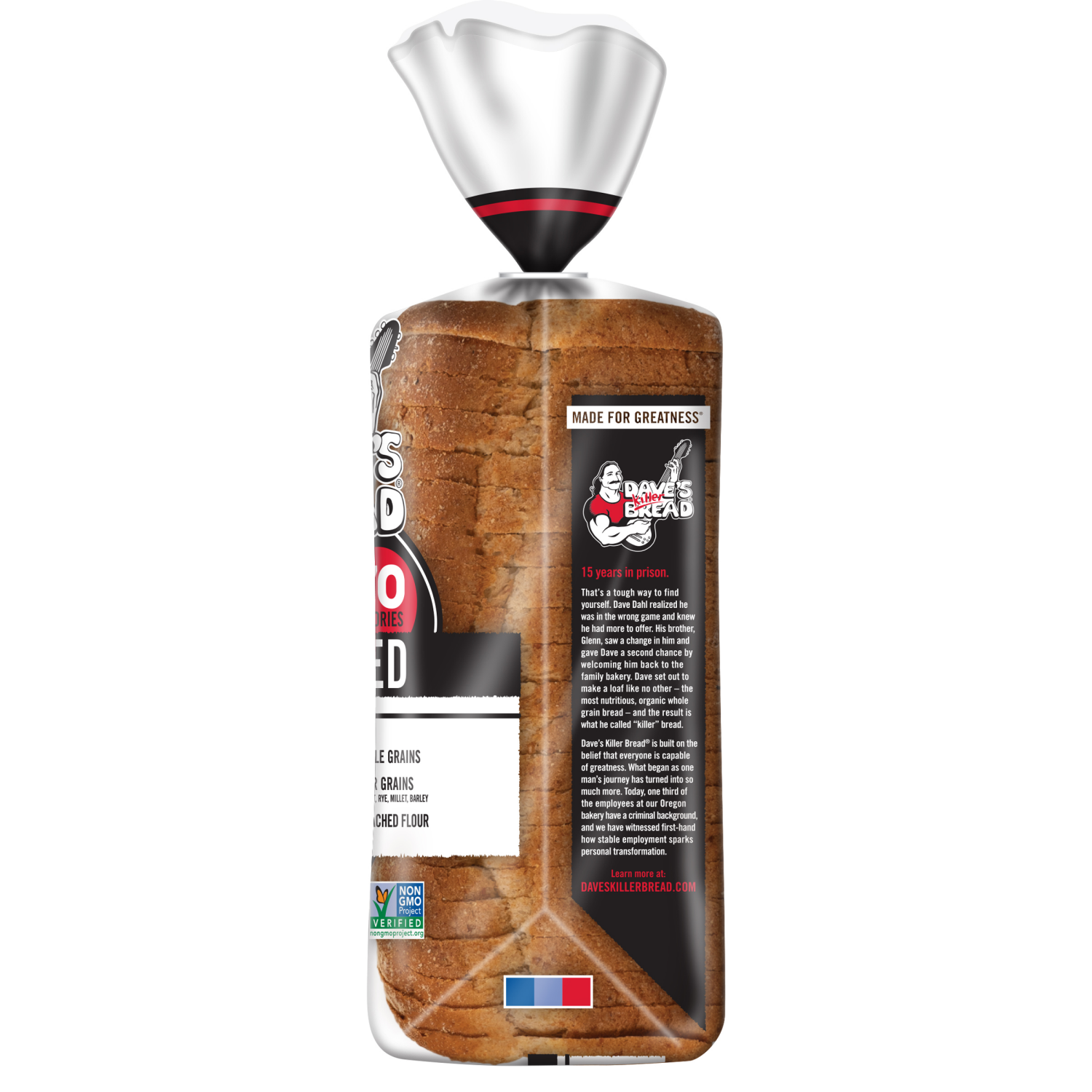 slide 3 of 4, Dave's Killer Bread Bread, Organic, White Bread Done Right, Thin-Sliced, 20.5 oz