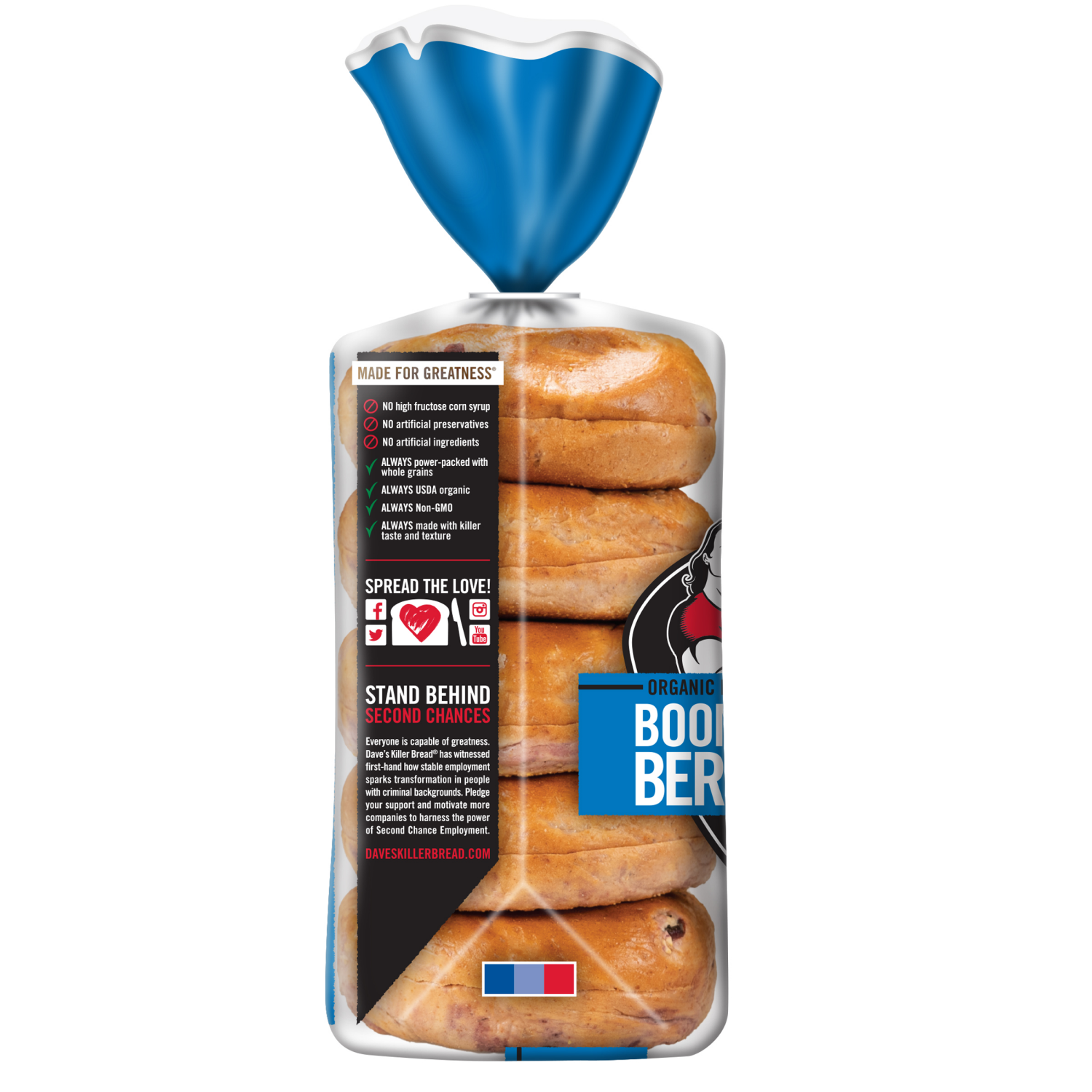 slide 5 of 6, Dave's Killer Bread Bagels, Organic, 5 ct; 16.75 oz