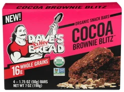 Dave's Killer Bread Snack Bars, Organic, Cocoa Brownie Blitz