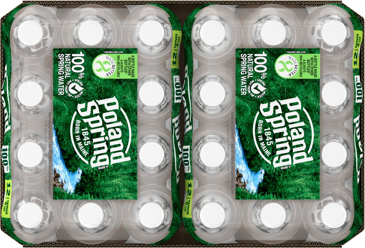 slide 7 of 9, POLAND SPRING Brand 100% Natural Spring Water, 8-ounce mini plastic bottles (Total of 48), 8 oz