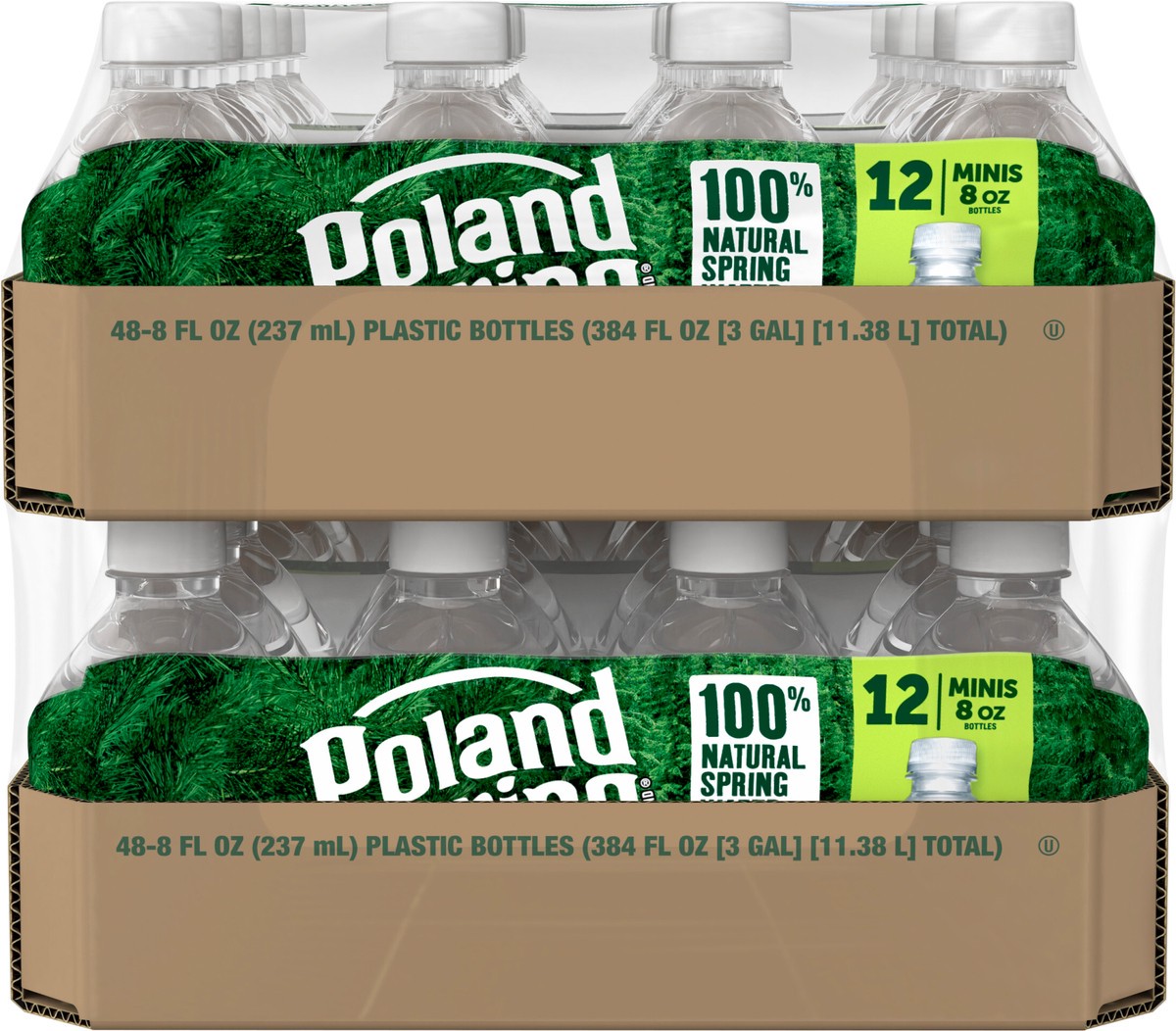 slide 3 of 9, POLAND SPRING Brand 100% Natural Spring Water, 8-ounce mini plastic bottles (Total of 48), 8 oz