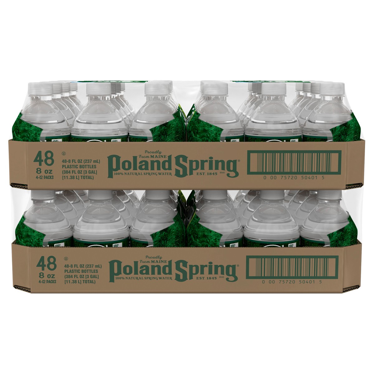 slide 9 of 9, POLAND SPRING Brand 100% Natural Spring Water, 8-ounce mini plastic bottles (Total of 48), 8 oz