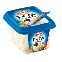 President Crumbled Feta Cheese - 6 Oz