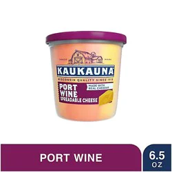 Kaukauna Port Wine Spreadable Cheese Cup - 6.5 Oz