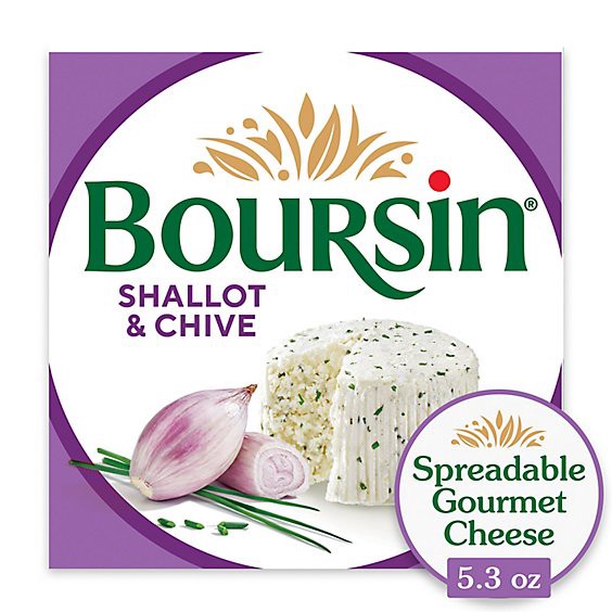 slide 1 of 9, Boursin Shallot & Chive Gournay Cheese - 5.2 Oz, 5.2 oz