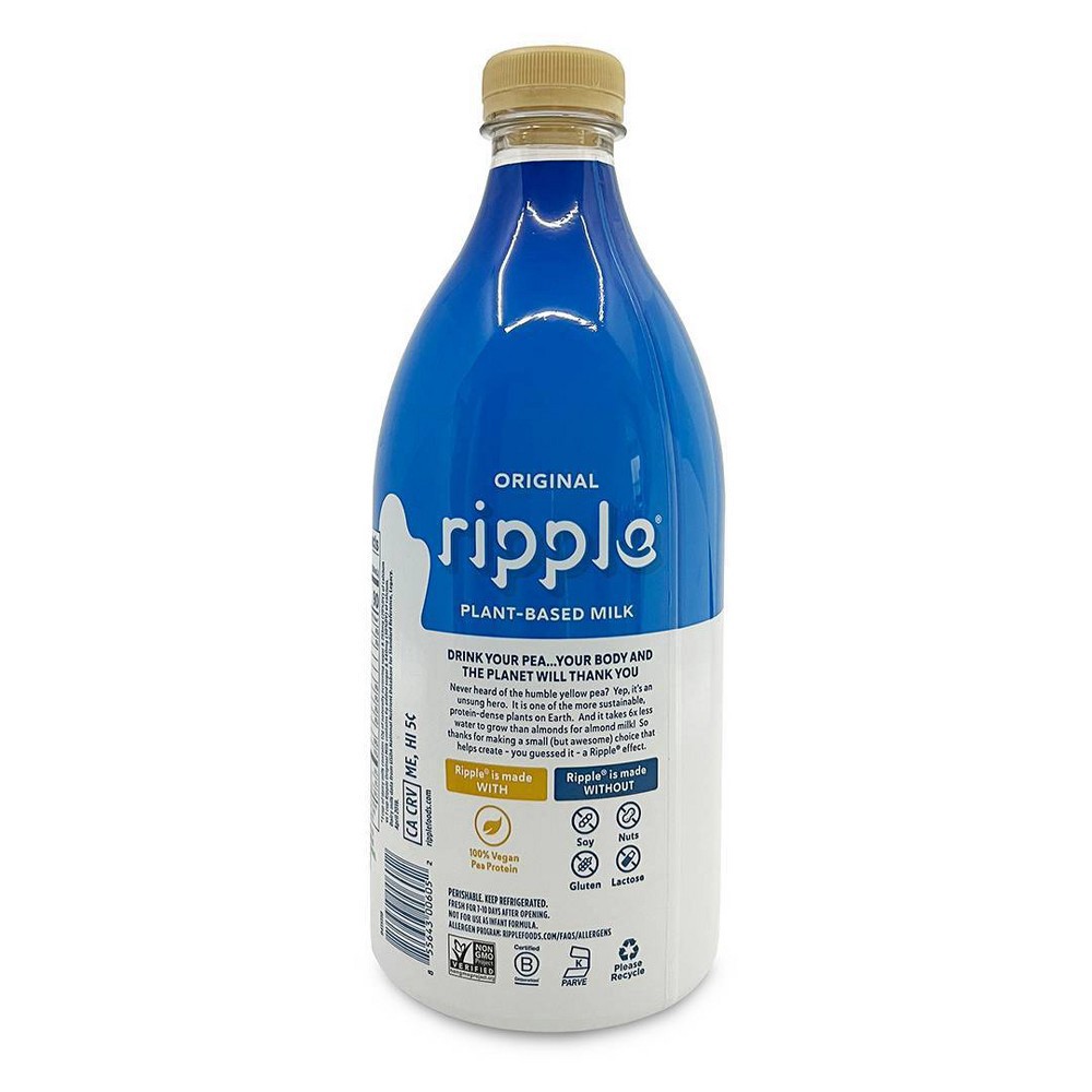 slide 2 of 5, Ripple Dairy-Free Original Milk - 48 fl oz, 48 fl oz