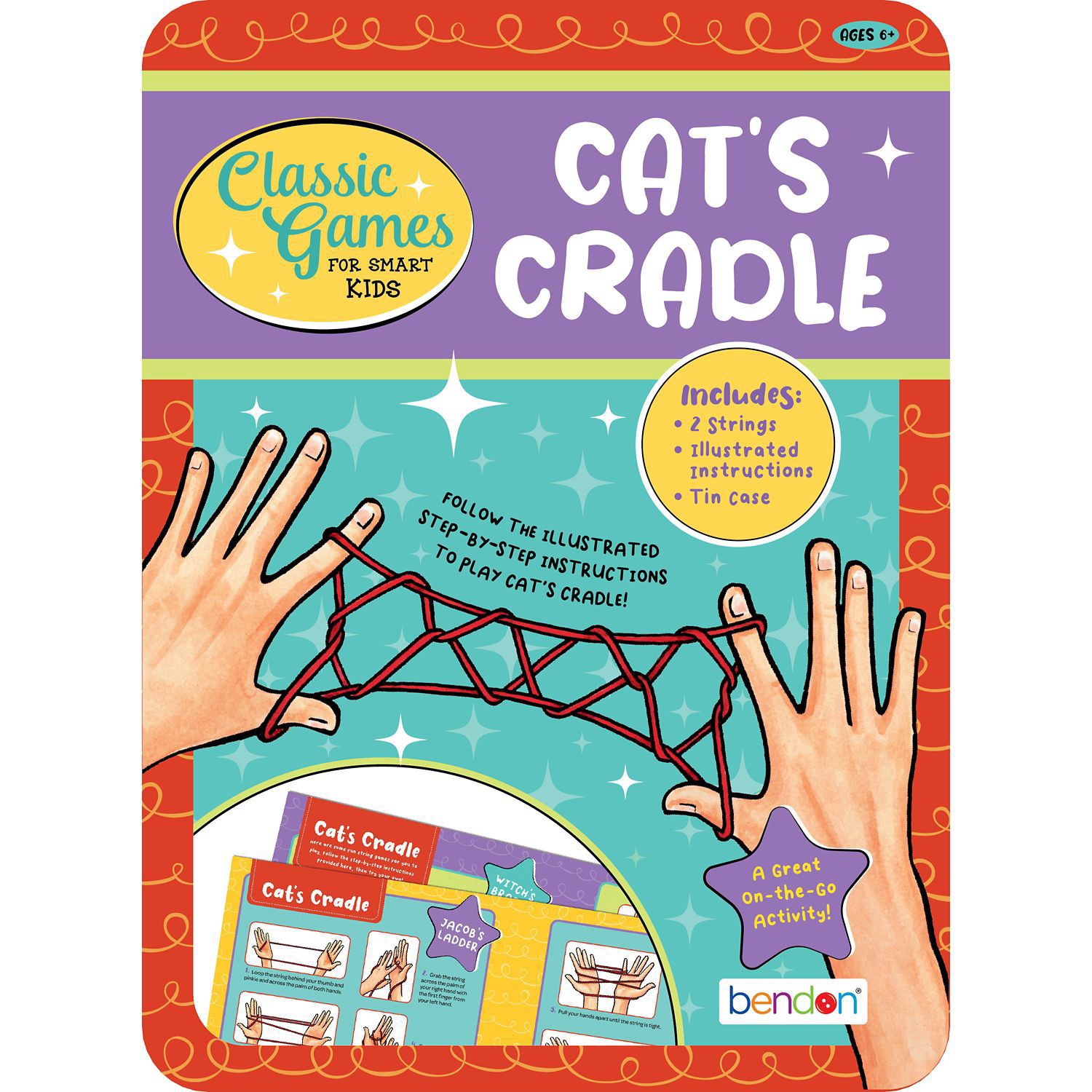 slide 1 of 1, BENDON PUBLISHING 6572 Cats Cradle Activity Tin, 1 ct