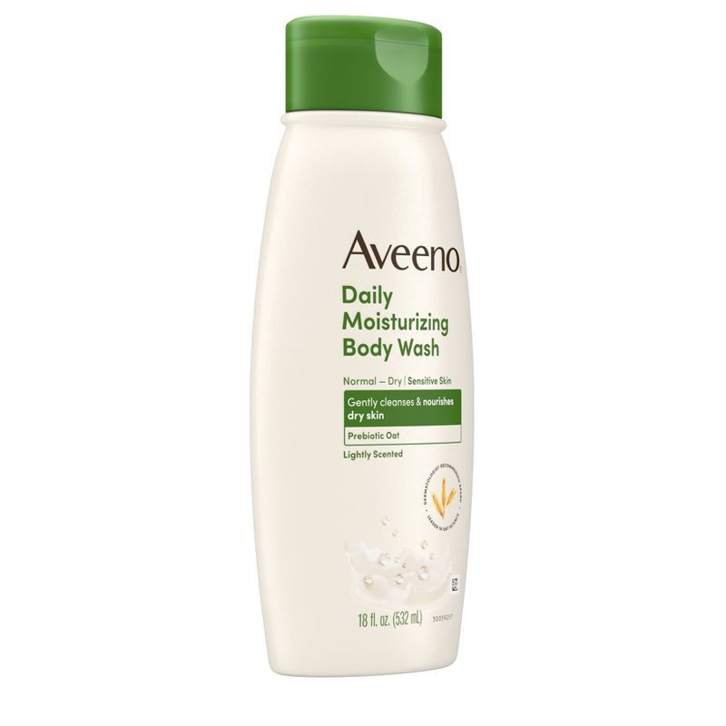 slide 6 of 11, Aveeno Daily Moisturizing Body Wash with Soothing Oat - 18 fl oz, 18 fl oz