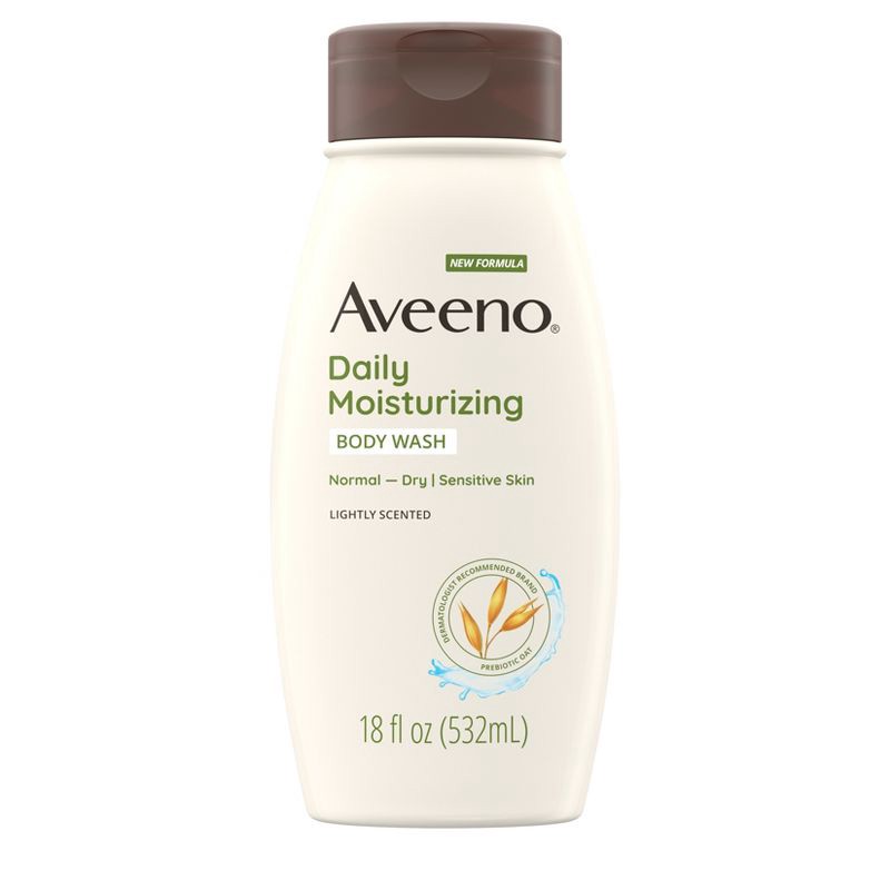 slide 11 of 11, Aveeno Daily Moisturizing Body Wash with Soothing Oat - 18 fl oz, 18 fl oz