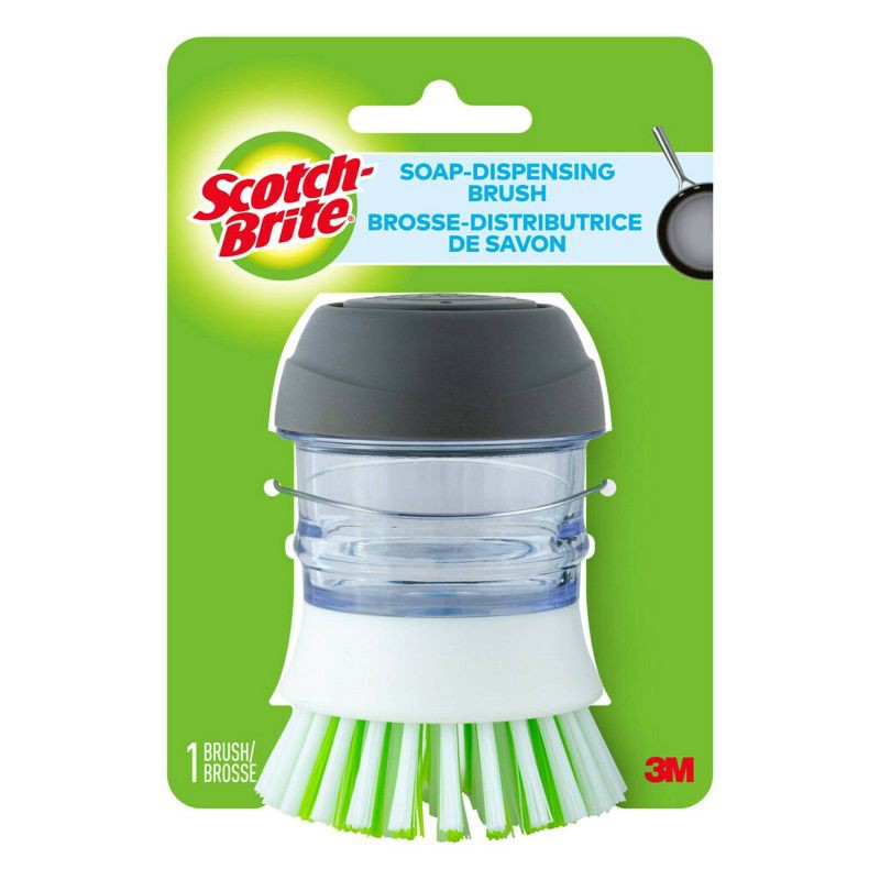 slide 1 of 3, Scotch-Brite Soap Dispensing Pump Brush, 1 ct