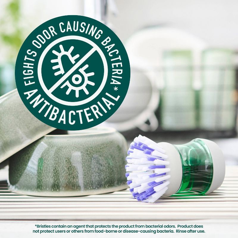 slide 5 of 11, Scotch-Brite Odor Resist Soap Dispensing Palm Brush, 1 ct