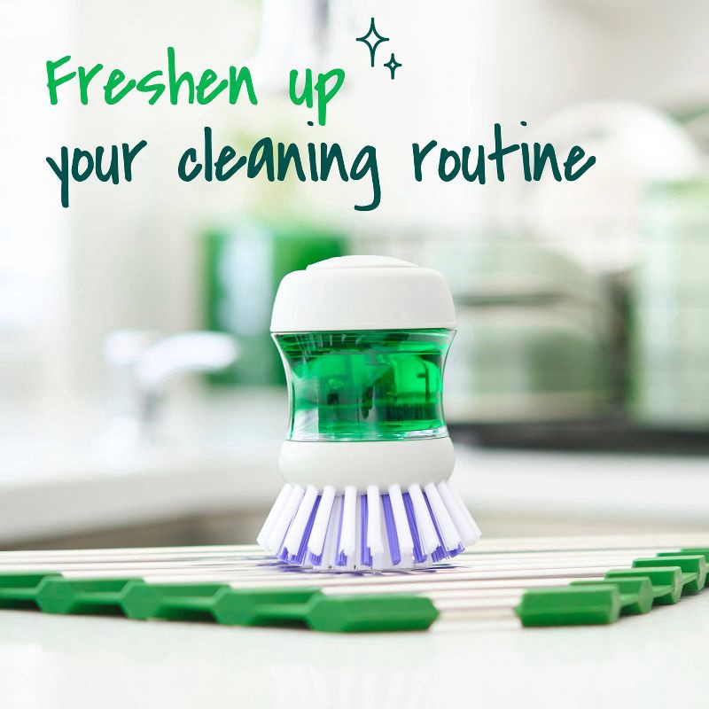 slide 10 of 11, Scotch-Brite Odor Resist Soap Dispensing Palm Brush, 1 ct